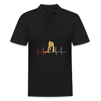 Curling sur glace Curling Heartbeat - Polo Homme - noir - Devant - Kai (181cm)