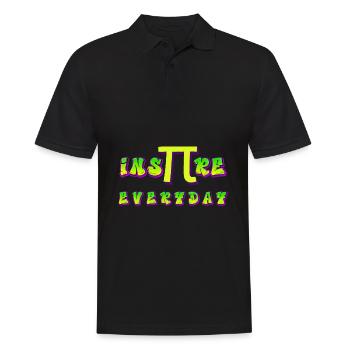 Inspire Everyday Pi Day 2023 Math Teachers - Men's Polo Shirt - black - Front - Kai (181cm)