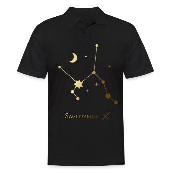 Sagittaire/Sagittaire - Polo Homme - noir - Devant - Kai (181cm)