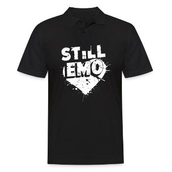 Toujours Emo ! Emo Goth Alternative - Polo Homme - noir - Devant - Kai (181cm)