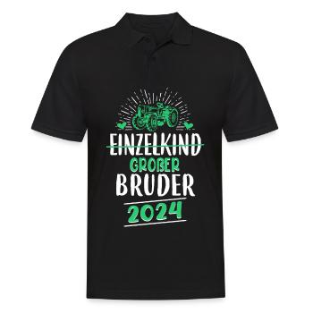Big Brother 2024 - Men's Polo Shirt - black - Front - Kai (181cm)