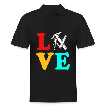 Architecte Architecture - Polo Homme - noir - Devant - Kai (181cm)