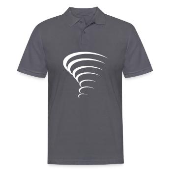 Tornado cyclone - Men's Polo Shirt - charcoal grey - Front - Nico (186cm)