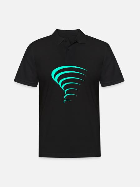 Tornado Design - Männer Poloshirt - Schwarz