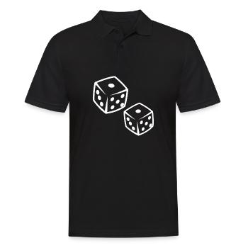 Dice Game - Men's Polo Shirt - black - Front - Kai (181cm)