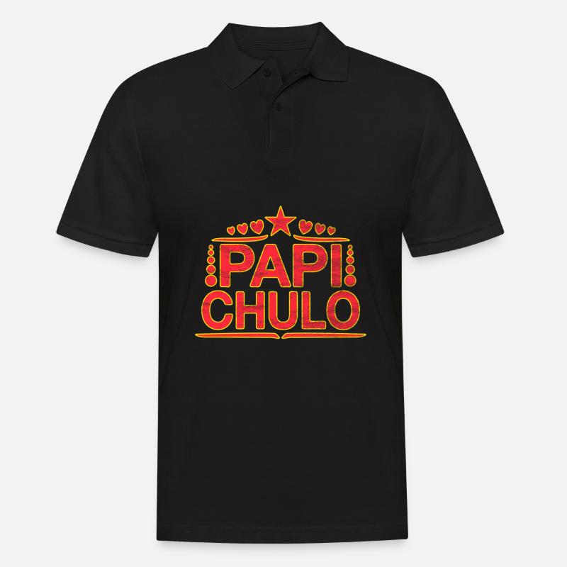Papi Chulo - Latino Style Design - Männer Poloshirt - Schwarz