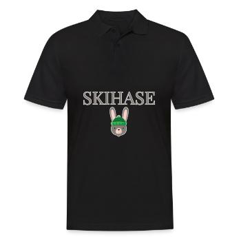 Ski Bunny Winter Bunny - Men's Polo Shirt - black - Front - Kai (181cm)
