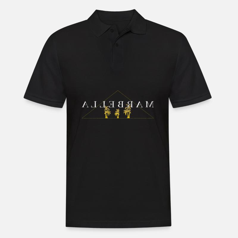 Marbella - Männer Poloshirt - Schwarz