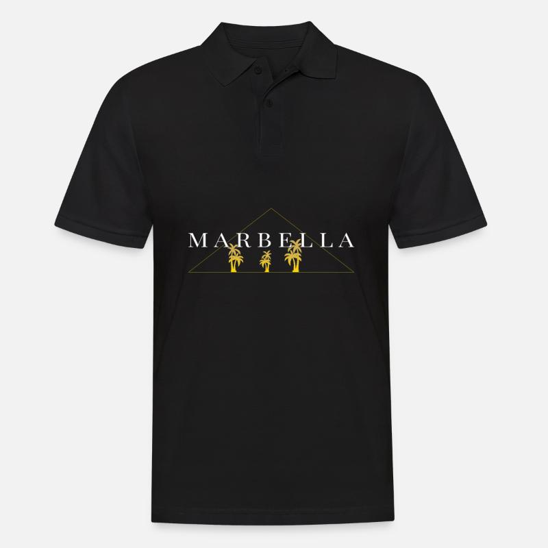 Marbella - Männer Poloshirt - Schwarz