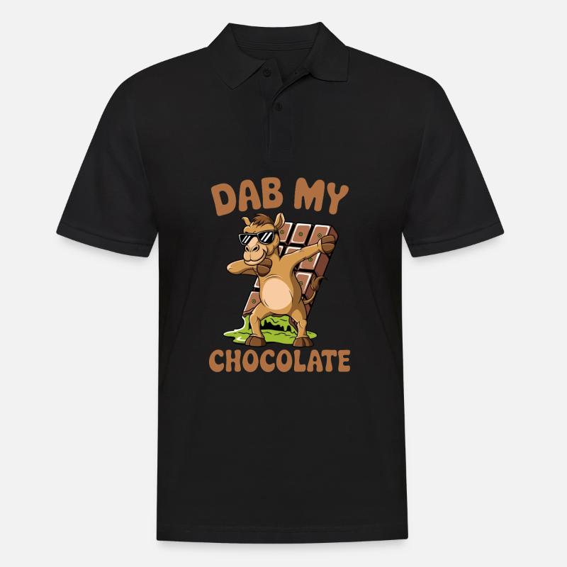 Dubai Dab my Chocolate - Männer Poloshirt - Schwarz