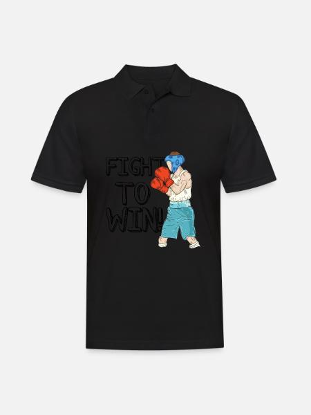 Boxe boxe - Polo Homme - noir
