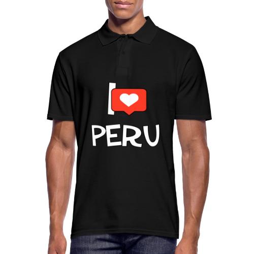I love Peru - Männer Poloshirt