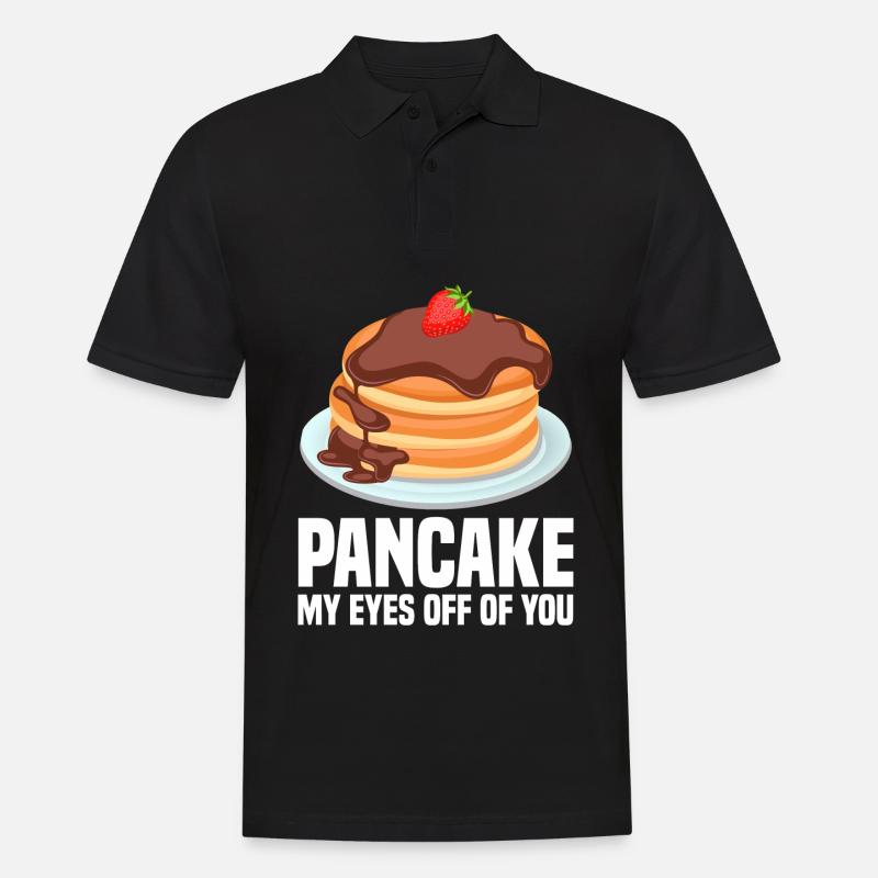 Eierkuchen - Männer Poloshirt - Schwarz