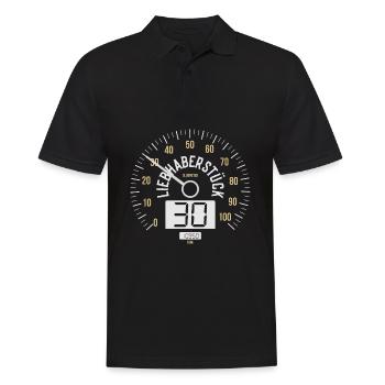 30 JAHRE TACHO 1993 OLDTIMER 30. GEBURTSTAG - Männer Poloshirt - Schwarz - Vorne - Kai (181cm)