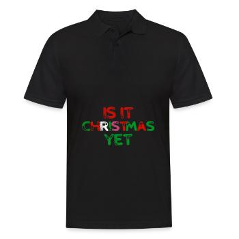 Est-ce toujours Noël? - cadeau - Polo Homme - noir - Devant - Kai (181cm)
