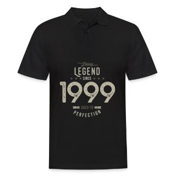 legend since 1999 cadeau anniversaire 23 ans - Polo Homme - noir - Devant - Kai (181cm)