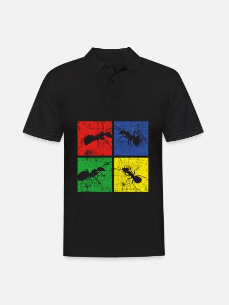 Ant - Men's Polo Shirt - black
