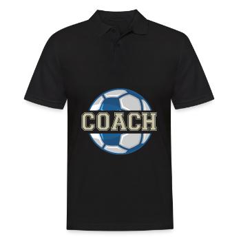 Trainer Trainer Trainer Fußball Sport - Männer Poloshirt - Schwarz - Vorne - Kai (181cm)