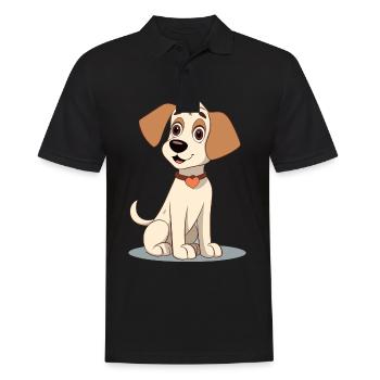 Conception de chien mignon pour les propriétaires de chiens - Polo Homme - noir - Devant - Kai (181cm)