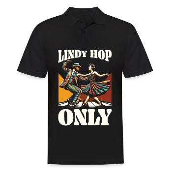 Lindy Hop Dancer Swinging Dancing Swing Dance - Men's Polo Shirt - black - Front - Kai (181cm)