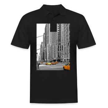 NYC Yellow Cabs Radio City - Men's Polo Shirt - black - Front - Kai (181cm)