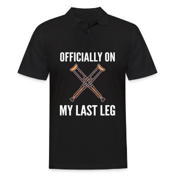 Jambe cassée - Polo Homme - noir - Devant - Kai (181cm)