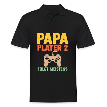 Père Équipe Papa - Polo Homme - noir - Devant - Kai (181cm)