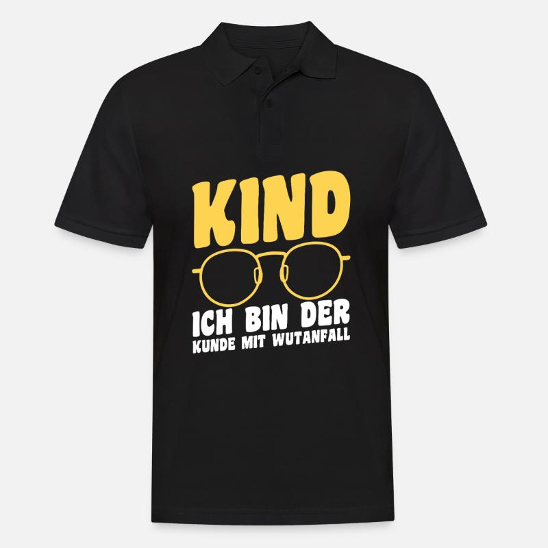 Tochter Sohn - Männer Poloshirt - Schwarz