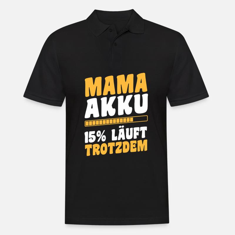Mutter Team Mama - Männer Poloshirt - Schwarz