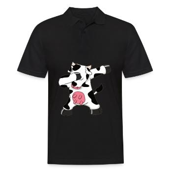 Tamponner la vache - Polo Homme - noir - Devant - Kai (181cm)