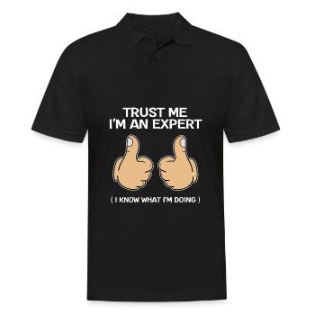 Awesome Expert Tshirt Design Croyez-moi, je suis un - Polo Homme - noir - Devant - Kai (181cm)