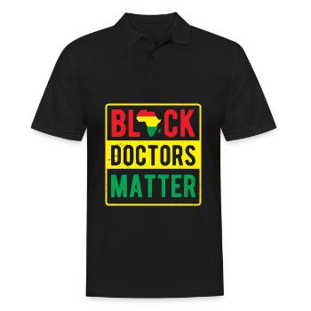 Afro American Clothing Gift Men Women Black - Men's Polo Shirt - black - Front - Kai (181cm)
