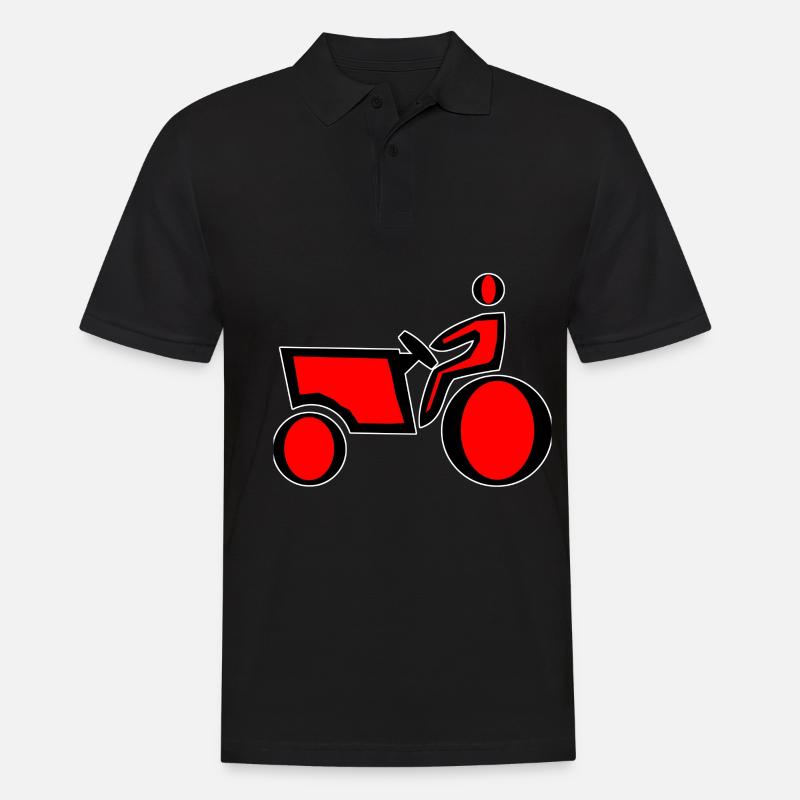 Trekker - Männer Poloshirt - Schwarz