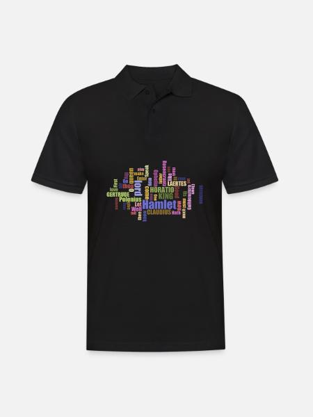 Hamlet Shakespeare - Men's Polo Shirt - black