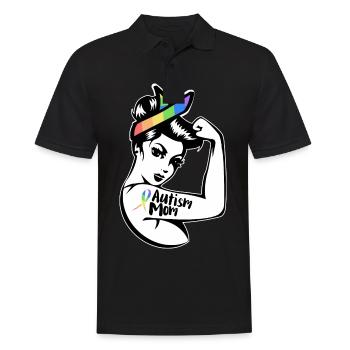 Autismus Autist - Männer Poloshirt - Schwarz - Vorne - Kai (181cm)