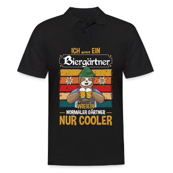 I'm a beer gardener - Men's Polo Shirt - black - Front - Kai (181cm)