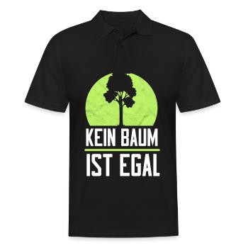 Kein Baum ist Egal Umweltschutz Naturschutz Forst - Männer Poloshirt - Schwarz - Vorne - Kai (181cm)