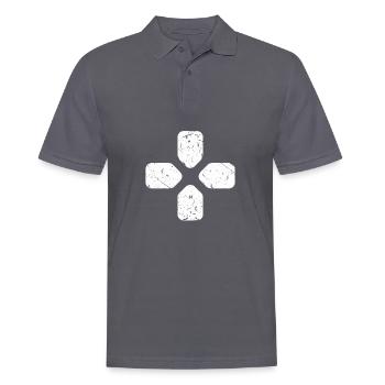 Gaming Controller Gamepad Zocker T-Shirt - Männer Poloshirt - Anthrazit - Vorne - Nico (186cm)