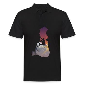 Escalade - Homme Silhouette - Polo Homme - noir - Devant - Kai (181cm)