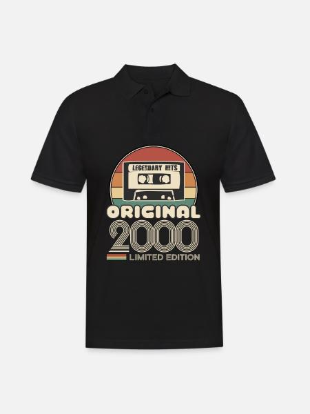 Year 2000 - Men's Polo Shirt - black