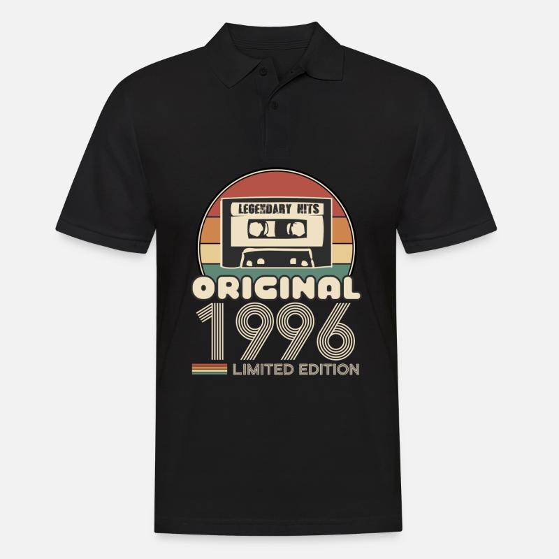1996 - Männer Poloshirt - Schwarz
