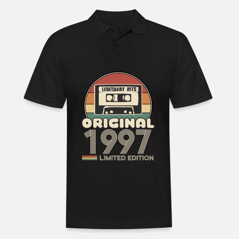 1997 - Männer Poloshirt - Schwarz