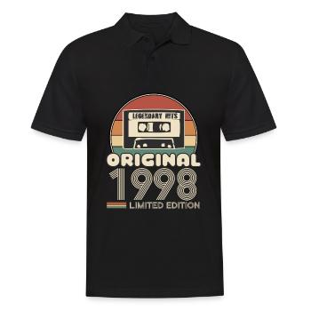 1998 - Männer Poloshirt - Schwarz - Vorne - Kai (181cm)