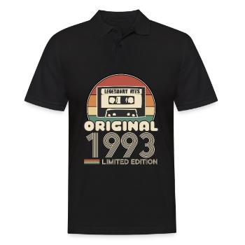 1993 - Männer Poloshirt - Schwarz - Vorne - Kai (181cm)