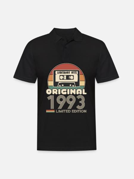 1993 - Men's Polo Shirt - black