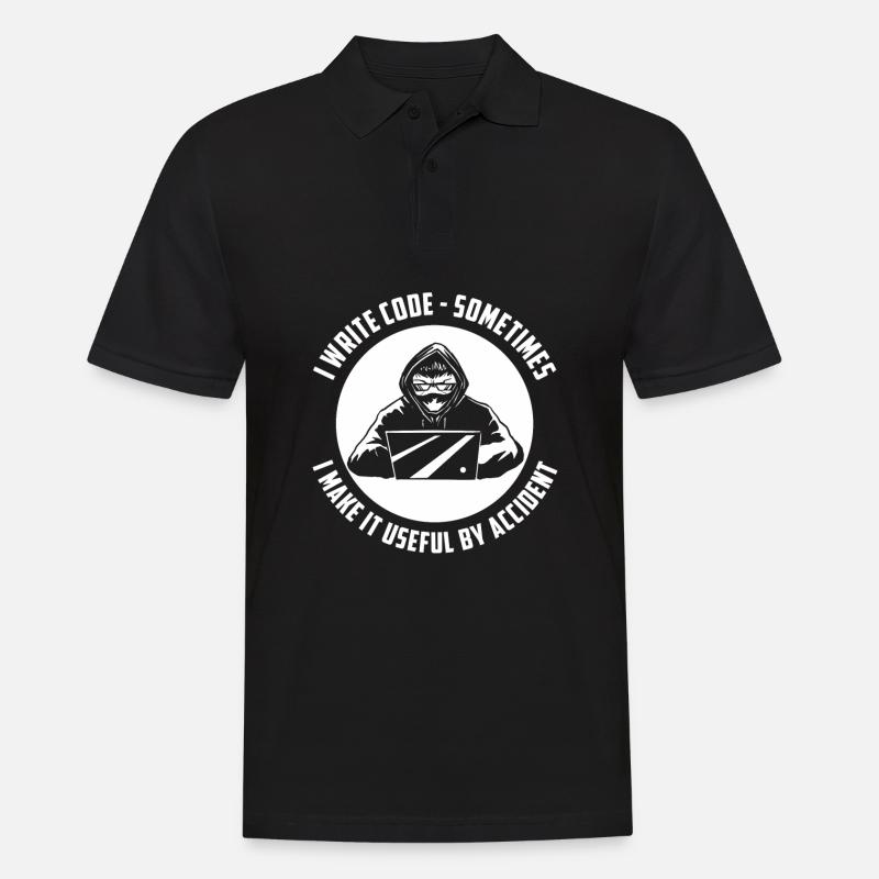 Programmierer Coder Software Entwickler - Männer Poloshirt - Schwarz