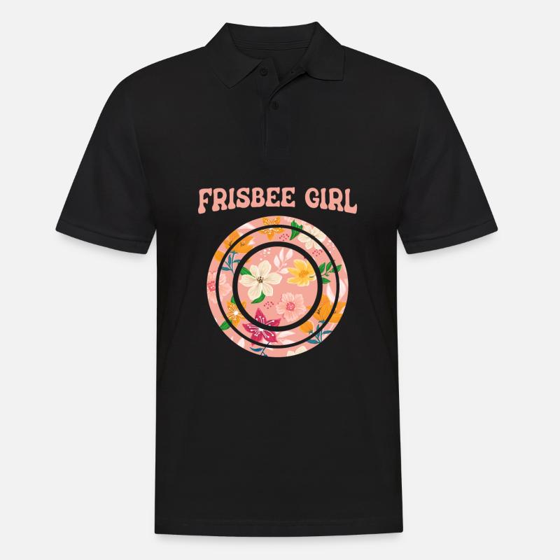 Frisbee - Männer Poloshirt - Schwarz