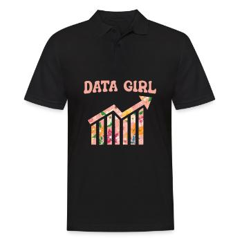 Big Data Science Engineer Scientist Analyst - Männer Poloshirt - Schwarz - Vorne - Kai (181cm)