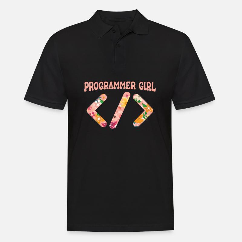 Programmer Coder Software Developer - Men's Polo Shirt - black