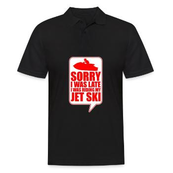 Jetski Jet Ski Motorschlitten - Männer Poloshirt - Schwarz - Vorne - Kai (181cm)